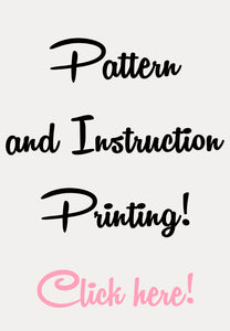 Pattern and Instruction Printing
